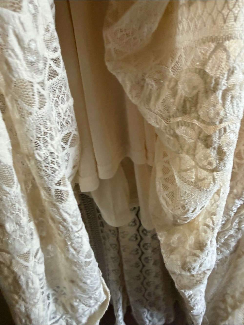 Lace Maxi Dress in Cream - Picture 16 of 17